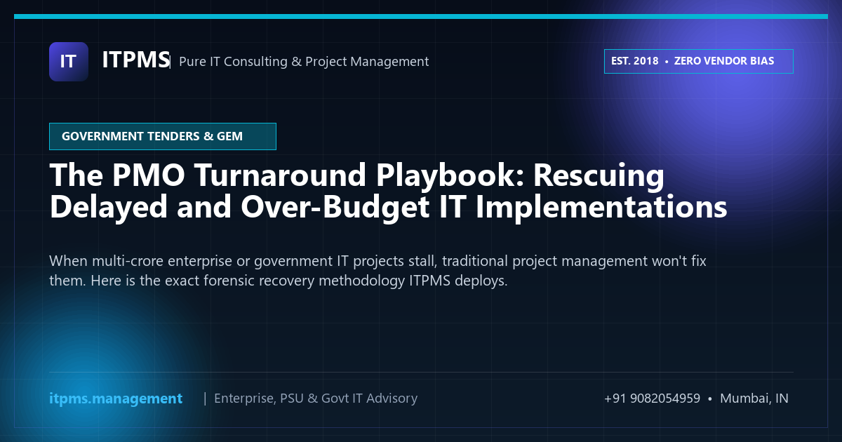 The PMO Turnaround Playbook: Rescuing Delayed and Over-Budget IT Implementations